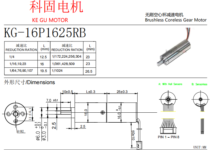 buy coreless motor form kegumotor