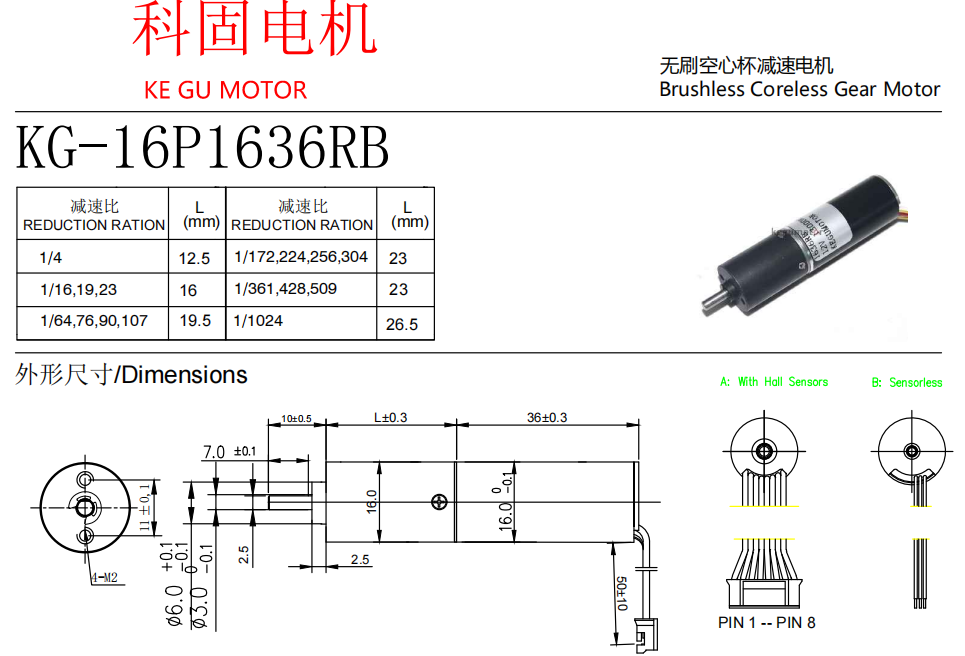 buy 16mm coreless motor form kegumotor